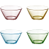 Aida farvede glasskåle (Ø: 12 cm) - flere varianter - assorteret