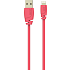Sinox Pro USB-A til lightning kabel - pink