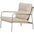 Markly loungestole m/hynder og bord - natur