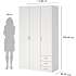 Space garderobeskab - hvid