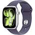 Apple Watch S11 (2025) GPS + Cell 42 mm - Silver Aluminium - Purple Fog Sport Band S/M