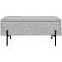 Watford bænk med opbevaring - lysegrå