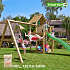 Jungle Gym Cubby inkl. swing, sand & grøn slide