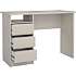 Function Plus skrivebord med 3 skuffer - beige