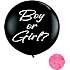 Gender reveal ballon 90 cm - Lyserød