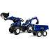 Falk Toys New Holland renderaver med vogn