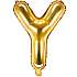 Folieballon "Y" 33 cm - flere varianter - assorteret