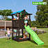 Jungle Gym Hut legetårn sortmalet inkl. slide