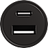 X2O 30W dobbelt billader USB-C/A - Sort