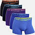 Marathon herre 5-pak tights str. 2XL - sort/blå/lilla
