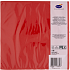 Duni ensfarvede servietter 40x40 cm 12-pak - Rød