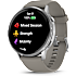 Garmin Venu 4 smartwatch 45 mm - Silver Gray