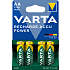 Varta Recharge Accu Power 4-pak AA 1350mAh genopladelige batterier