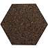 Akustisk heksagonal kork - mørk