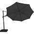 Como hængeparasol inkl. fod - sort