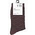 VRS dame strømpe harlekin mønster - brun