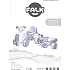 Falk Toys Baby Massey Ferguson ride-on traktor med trailer, rive og skovl