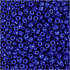 Rocaiperler, blå 25g, hulstr. 0,6-1,0 mm