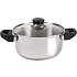 Køkkenchef gryde m/låg - stål (2,4L)