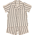 Tiny One 2-delt sæt med skjorte og shorts str. 50/56 - beige