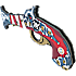 Liontouch pistol i skum - flere varianter - assorteret