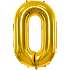 Folieballon "0" H:86 cm - flere varianter - assorteret