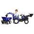 Falk Toys New Holland renderaver med vogn