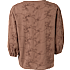 VRS dame bluse med broderi str. XL - brun