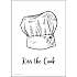 Kiss the cook - 70x100 cm