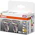 Osram 2-pak LED 3,7 W - varmt hvidt lys