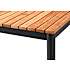 Mood teak 208x100 cm sæt, antracit stel med 6 Kerteminde stole