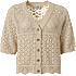 VRS dame strikket cardigan str. L - beige