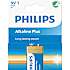 Philips Alkaline Plus 9V batteri 1-pak