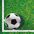 Mønstrede servietter 33x33 cm 20-pak - Fodbold