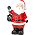 Julefigur med lanterne H: 40 cm - flere varianter - assorteret