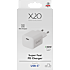 X2O 20W hjemmelader USB-C GaN - Hvid