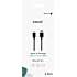 Sinox kabel 2 meter - sort