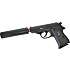 Legetøjspistol med lyddæmper PPK 276 mm
