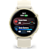 Garmin Vivoactive 6 smartwatch - Bone/Lunar Gold