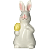 Hvid porcelænskanin 10,7 og 11,5 cm - flere varianter - assorteret