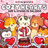 Cozy Hearts malebog - Coloring Book Cafe