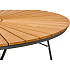 Kerteminde teak - nonwood havebord Ø150 cm, antracit stel