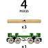 BRIO 33696 Togvogn med tømmer