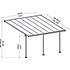 Feria terrasseoverdækning 4 X 4200 hvid