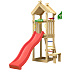 Jungle Gym Totem Legetårn komplet inkl. rød rutsjebane