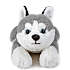 FAO Schwarz Husky bamse 38 cm
