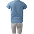 Bluey shorts sæt str. 86/92 - blå/grå
