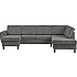 Rom Nordic venstrevendt U-sofa - grøn