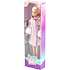 Fantasy world dukke 29 cm med lyserød vinterfrakke