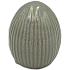 Rillet porcelænsæg 8,6x8 cm - grøn